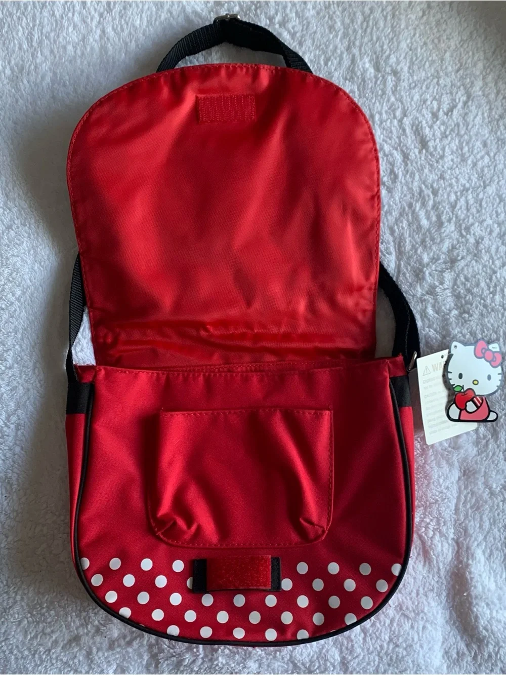 Vintage Sanrio Hello Kitty Messenger Crossbody Bag (2011 FAB Starpoint) Red
